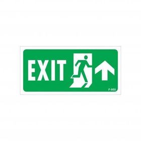 Avmdepo No:955 17.5x25 cm Exit Yukarı Sağ Ok İşaretli Uyarı Levhası