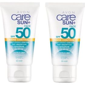 Avon 2 Adet Care Yüz İçin Yağ İçermeyen 50+50 ml Spf 50 Güneş Kremi