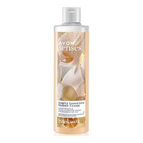 Avon 250 ml Simply Luxurious Beyaz Şeftali ve Vanilya Orkide Kokulu Duş Kremi