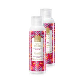 Avon 2x100 ml Foot Work Winter Portakal ve Tarçın Kokulu Rahatlatıcı Ayak Banyosu