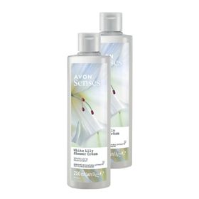 Avon 2x250 ml Senses White Lily Beyaz Zambak Kokulu Duş Jeli