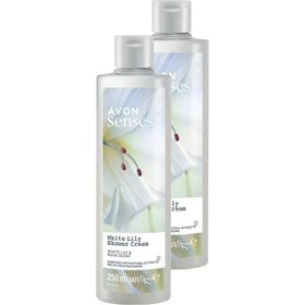 Avon 2x250 ml Senses White Lily Beyaz Zambak Kokulu Duş Jeli