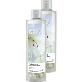 Avon 2x250 ml Senses White Lily Beyaz Zambak Kokulu Duş Jeli