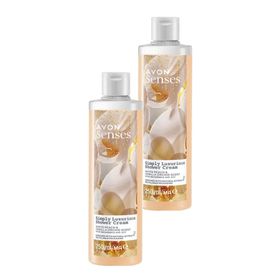 Avon 2x250 ml Simply Luxurious Beyaz Şeftali ve Vanilya Orkide Kokulu Duş Kremi