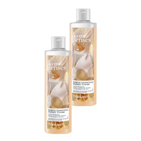 Avon 2x250 ml Simply Luxurious Beyaz Şeftali ve Vanilya Orkide Kokulu Duş Kremi