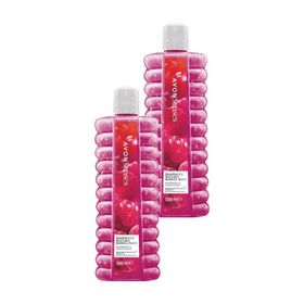 Avon 2x500 ml Raspberry Delight Frambuaz ve Frenk Üzümü Kokulu Banyo Köpüğü