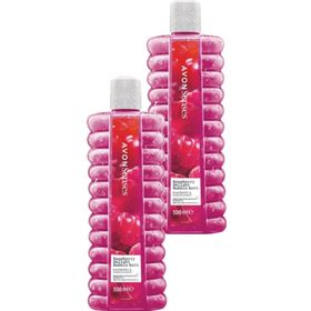 Avon 2x500 ml Raspberry Delight Frambuaz ve Frenk Üzümü Kokulu Banyo Köpüğü