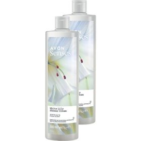 Avon 2x500 ml Senses White Lily Beyaz Zambak Kokulu Duş Jeli
