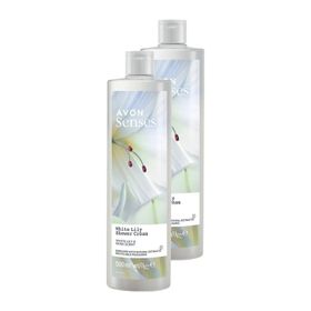 Avon 2x500 ml Senses White Lily Beyaz Zambak Kokulu Duş Jeli