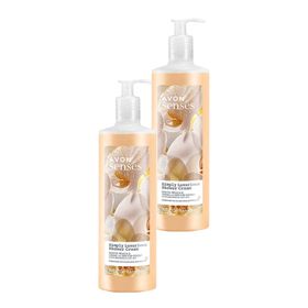 Avon 2x720 ml Simply Luxurious Beyaz Şeftali ve Vanilya Orkide Kokulu Duş Kremi