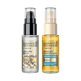 Avon 30 ml Argan Yağı İçeren Besleyici Saç Serumu+30 ml Parlaklık Veren Saç Serumu