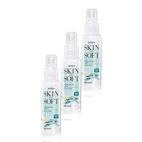 Avon 3x100 ml Skin So Soft Orijinal Kuru Yağ Vücut Spreyi
