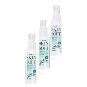 Avon 3x100 ml Skin So Soft Orijinal Kuru Yağ Vücut Spreyi