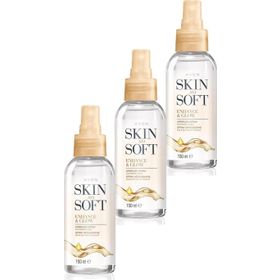 Avon 3x150 ml Skin So Soft Enhance & Glow Nemlendirici Sprey Vücut Yağı