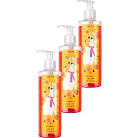Avon 3x250 ml Lama Dude Naturals Çilek Kokulu Çocuk Sıvı El Sabunu