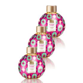 Avon 3x250 ml Raspberry Cassis Ahududu ve Frenk Üzümü Kokulu Banyo Köpüğü