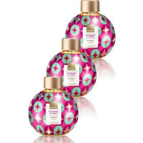 Avon 3x250 ml Raspberry Cassis Ahududu ve Frenk Üzümü Kokulu Banyo Köpüğü