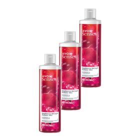 Avon 3x250 ml Raspberry Delight Frambuaz ve Frenk Üzümü Kokulu Duş Jeli