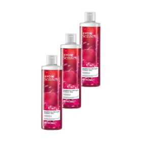 Avon 3x250 ml Raspberry Delight Frambuaz ve Frenk Üzümü Kokulu Duş Jeli