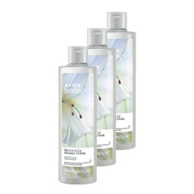 Avon 3x250 ml Senses White Lily Beyaz Zambak Kokulu Duş Jeli