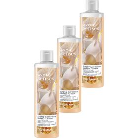 Avon 3x250 ml Simply Luxurious Beyaz Şeftali ve Vanilya Orkide Kokulu Duş Kremi