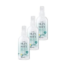 Avon 3x250 ml Skin So Soft Orijinal Kuru Yağ Vücut Spreyi