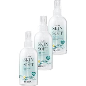 Avon 3x250 ml Skin So Soft Orijinal Kuru Yağ Vücut Spreyi