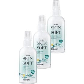 Avon 3x250 ml Skin So Soft Orijinal Kuru Yağ Vücut Spreyi