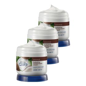 Avon 3x400 ml Care Hindistan Cevizi Yağı İçeren Krem