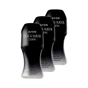 Avon 3x50 ml Black Suede Dark Erkek Roll-On