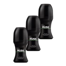 Avon 3x50 ml Musk Metropolitano Erkek Roll-On