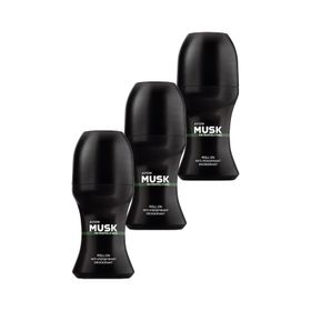 Avon 3x50 ml Musk Metropolitano Erkek Roll-On