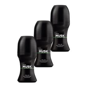 Avon 3x50 ml Musk Metropolitano Erkek Roll-On