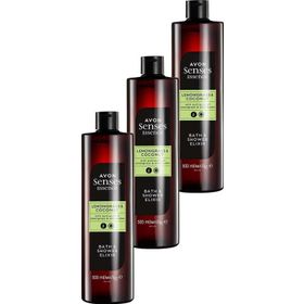 Avon 3x500 ml Senses Essence Limon Otu ve Hindistan Cevizi Kokulu Banyo Duş Jeli