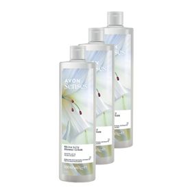 Avon 3x500 ml Senses White Lily Beyaz Zambak Kokulu Duş Jeli
