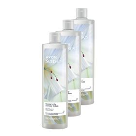 Avon 3x500 ml Senses White Lily Beyaz Zambak Kokulu Duş Jeli
