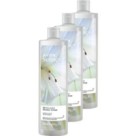 Avon 3x500 ml Senses White Lily Beyaz Zambak Kokulu Duş Jeli