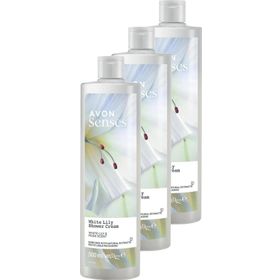 Avon 3x500 ml Senses White Lily Beyaz Zambak Kokulu Duş Jeli