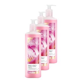Avon 3x720 ml Senses Sweat Joyful Frezya ve Nar Kokulu Krem Duş Jeli