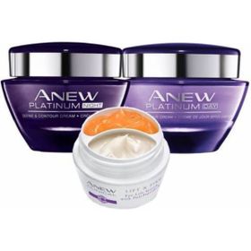Avon 55 Yaş Üzeri Anew Platinum Gece Gündüz ve Göz Çevresi Bakım Paketi