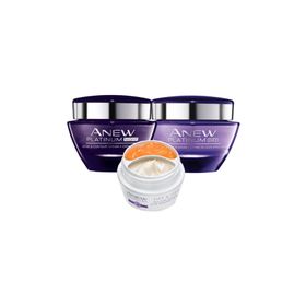 Avon 55 Yaş Üzeri Anew Platinum Gece Gündüz ve Göz Çevresi Bakım Paketi