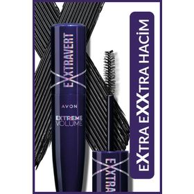 Avon 9 ml Blackest Black Exxtravert Ekstra Hacim Veren Maskara