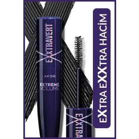 Avon 9 ml Blackest Black Exxtravert Ekstra Hacim Veren Maskara
