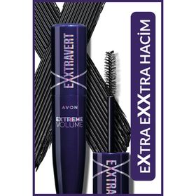 Avon 9 ml Blackest Black Exxtravert Ekstra Hacim Veren Maskara