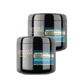 Avon Advance Techniques 2x375 ml Argan ve Hindistan Cevizi Yağı İçeren Saç Maskesi