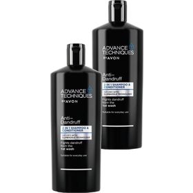 Avon Advance Techniques 2x700 ml Kepek Önleyici 2'si 1 Arada Şampuan ve Saç Kremi