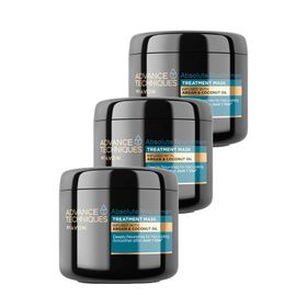 Avon Advance Techniques 3x375 ml Argan ve Hindistan Cevizi Yağı İçeren Saç Maskesi