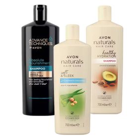 Avon Argan Ve Hindistan Cevizi Yağı, Aloe Ve Macadamia Ve Badem Avakado Içeren Şampuan Paketi