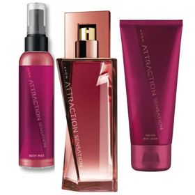 Avon Attraction Sensation Edp 50 ml 3'lü Set aset36014 Kadın Parfüm