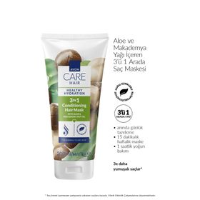 Avon Care 200 ml Aloe ve Makademya Yağı İçeren 3’ü 1 Arada Saç Maskesi